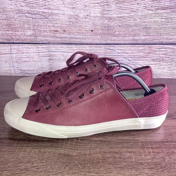 Mens P.F. Flyers (Posturized Foundation)Burgundy low top rigid wedge size 11 - Picture 5 of 16